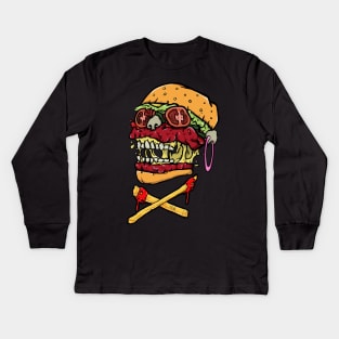 Death Burgers Kids Long Sleeve T-Shirt